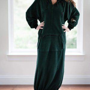 IWOM CONVERTIBLE FLEECE HOODIE: Green